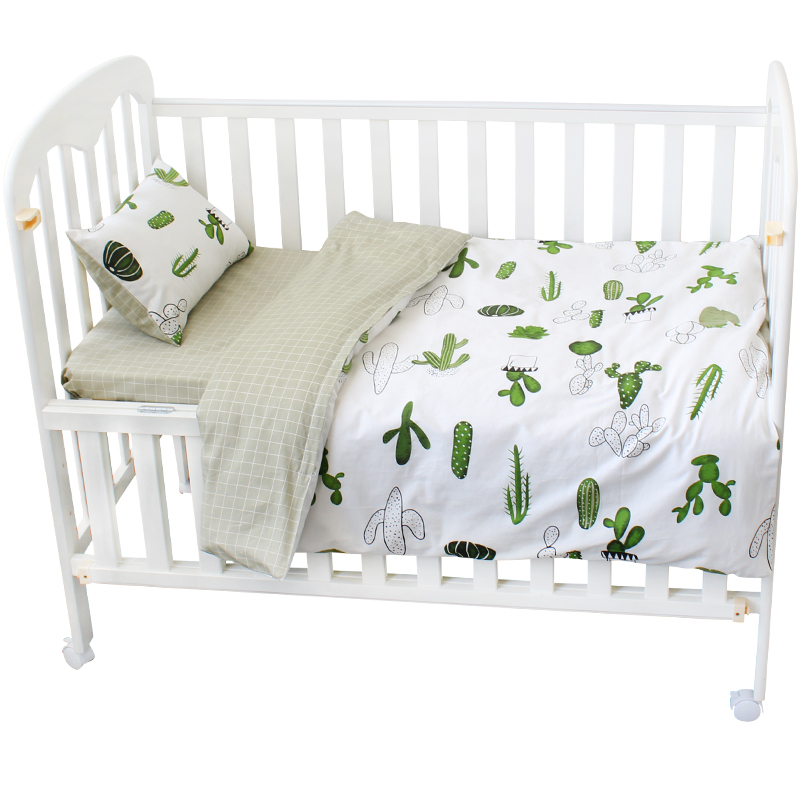 Bio personnalisé 100% coton bébé garçon fille pépinière dormir drap de lit housse de couette lit bébé literie ensemble