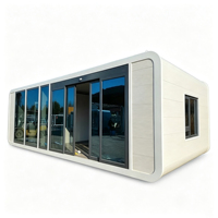 Maison mobile Apple Cabin, capsule spatiale, conteneur, salon, chambre à coucher, structure en acier, design moderne, villa Internet