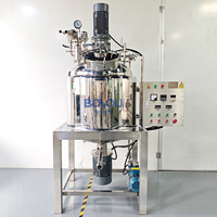 Homogénéisateur sous vide en acier inoxydable, machine à fabriquer des crèmes cosmétiques, lotion, mélangeur émulsifiant, réservoir avec agitateur