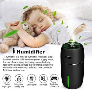 Humidificateur de voiture, mini humidificateurs d'air de bureau portables, humidificateur USB pour plante, bureau, chambre à coucher, voyage - Product Image 3