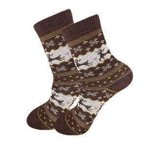 Chaussettes tubulaires créatives d'automne-hiver, style européen et américain, pour le Nouvel An, <span class=keywords><strong>Noël</strong></span>, bonhomme <span class=keywords><strong>de</strong></span> neige, Père <span class=keywords><strong>Noël</strong></span>, tricotées, chaussettes <span class=keywords><strong>de</strong></span> printemps - Product Image 4