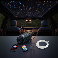 Kit Mini 2.4G 12W RGBW Starlight pour Plafond de Voiture, Contrôle par Application et Télécommande pour Cinéma de Plafond Automobile et Divertissement à Domicile