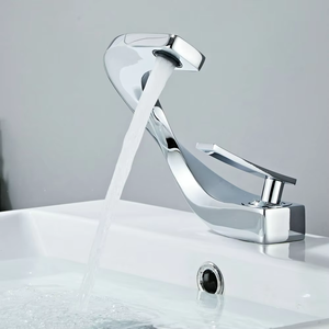 Robinet de lavabo moderne noir monotrou sans contact en acier inoxydable chromé avec noyau en céramique pour eau chaude/froide YP-K33 le M - Product Image 4