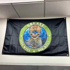 3x5 फीट मुफ्त डिजाइन डिजिटल प्रिंटिंग सभी लोगो पॉलिएस्टर कस्टम फ्लैग बैनर - Product Image 1