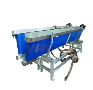 Yüksek verimlilik saatte 200 keçi Abattoir kesim makinesi v-şekil koyun Butchery ekipmanları için kısıtlama konveyör