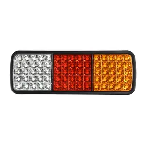 Auto Accessoires Extra Verlichting 12Vled Rv Aanhangwagen Werklampen Wit, Rood, Geel Waarschuwingslichten Vrachtwagen Achterlichten