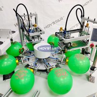 Máquina de serigrafía automática de 2 colores para globos