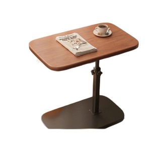Tavolino Pieghevole Regolabile in Altezza con Struttura in <span class=keywords><strong>Legno</strong></span> <span class=keywords><strong>e</strong></span> <span class=keywords><strong>Ferro</strong></span>, Arredamento per Soggiorno, Scrivania Piccola per Studio <span class=keywords><strong>e</strong></span> Dormitorio Studentesco - Product Image 3