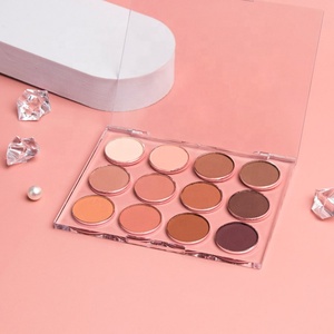 Paleta de sombra de ojos acrílica transparente personalizada, alta calidad, plástico, alta pigmentación, maquillaje de fábrica - Product Image 2