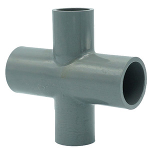 Conector de PVC de cuatro vías Kansaikako para tratamiento de agua, varias variaciones, 25Ax20A, tipo cruzado, fabricado en Japón, KJ-026-027 - Product Image 1