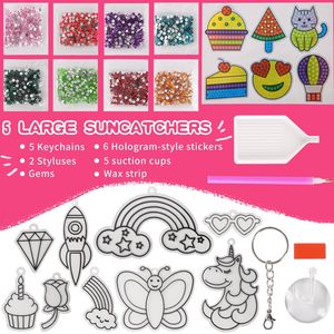 Gem Arts and Crafts for Girls and Boys, Gem Art Kids Diamond Painting Kit, regali di compleanno fai da te artigianato per bambini - Product Image 5