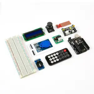 Proyek DIY pemula komponen bengkel elektronik Set paket elemen dasar untuk Kit pemula Arduino
