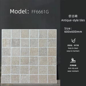 Carreaux de sol extérieurs design moderne 60x60cm, 12mm d'épaisseur, résistants aux intempéries, dalles de pavage de jardin antidérapantes <span class=keywords><strong>pour</strong></span> patio et allée - Product Image 2