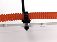 Attaches et Fixations Blanches en Gros pour Accessoires Automobiles – Supports de Serre-Câbles à Enfoncer en Nylon Naturel