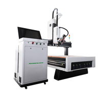 Igoldencnc Chine Routeur CNC 4 axes la broche Rotation routeur CNC à 180 degrés avec changeur d'outils 1325 Machine de routeur CNC
