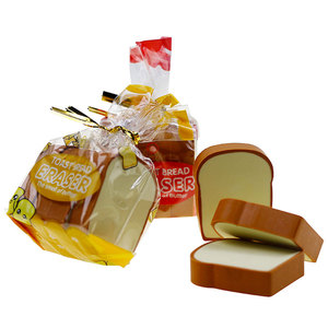 Becol Bán Buôn Trường Văn Phòng Phẩm Sáng Tạo Bánh Mì Nướng Bánh Mì Hình Dạng Tẩy Dễ Thương 3D Thực Phẩm Hình Dạng Bút Chì Tẩy Đặt Cho Trẻ Em Quà Tặng Phần Thưởng - Product Image 5