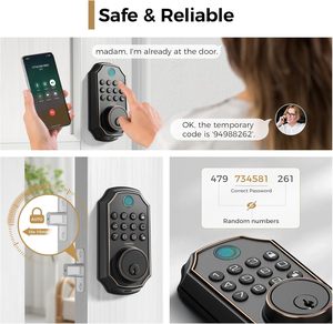 Cerradura Inteligente 5 en 1 con Huella Dactilar, Cerradura de Puerta sin Llave con Teclado, Bloqueo Automático, Bloqueo con un Toque - Product Image 5