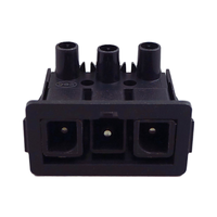 Connecteur mâle BELEKS 250V 16A, 3 broches, boîtier en nylon PA66, contacts en alliage de cuivre, réutilisable pour le câblage domestique et industriel LED