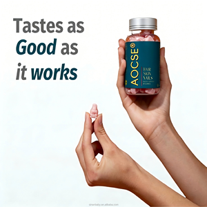 علكات الشعر والبشرة والأظافر الأكثر مبيعًا من OEM/ODM TK، غنية بالفيتامينات A وC وE وB5 وB6 وB9، تعزز صحة الشعر والبشرة والأظافر. - Product Image 4