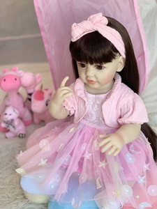 Muñecas <span class=keywords><strong>Reborn</strong></span> de Vinilo de 22 Pulgadas, Suaves y Articuladas, Realistas, de Moda, para Niñas, Juguete de Peluche <span class=keywords><strong>R</strong></span>&B, Gran Venta - Product Image 3