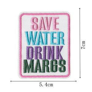 Toppa con ricamo regina di Tequila piccante per risparmiare acqua e bere Margs ferro su Patch suona come una cazzata per Me toppa con cappello da camionista - Product Image 4