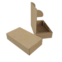 Dossiers en carton brun recyclables personnalisés, design à rabat, robustes, pour insertion en avion, pour haut-parleurs de téléphone portable et électronique grand public