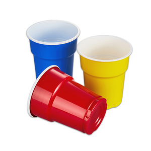 ओटर 6 औंस लाल पार्टी कप डिस्पोजेबल प्लास्टिक कोल्ड ड्रिंक कप - Product Image 1