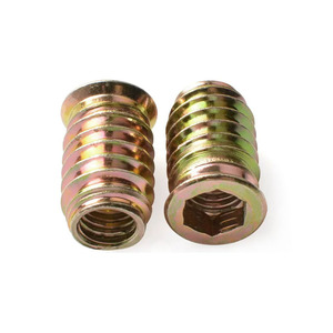 Tuercas de inserción para <span class=keywords><strong>madera</strong></span> con accionamiento hexagonal de 1/4, 5/16, 3/8, M6, M8, M10, galvanizadas <span class=keywords><strong>en</strong></span> amarillo, para muebles - Product Image 6