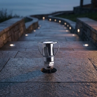 Mini Lampe LED Submersible en Acier Inoxydable 304, Étanche IP68, Garantie 2 Ans, CRI 80, pour Jardin, Paysage, Encastrée au Sol