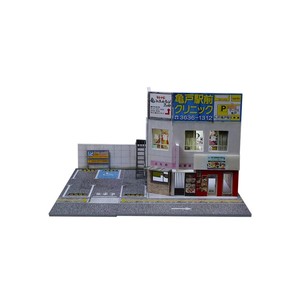 MOREART 1:64 Escena de edificios comerciales en Japón Modelo de estacionamiento Escena Colección de exhibición de vehículos - Product Image 1