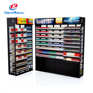 Custom Metal Tobacco Shop Display Furniture Tobacco Display Rack Smoke Shop Display Cigarettes Shelves Tobacco Floor Stand