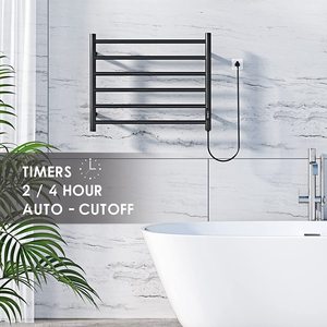 Plug-In TREO TƯỜNG Thẳng Phòng Tắm Gia Đình 6 Bars Khăn Thép Không Gỉ Ấm Hơn Tích Hợp Hẹn Giờ Làm Nóng Giá Phơi - Product Image 5