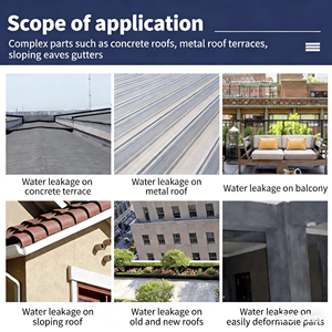 Asphalt Waterproof Leak Repair Coating Specialized for Roofs Rooftops External Walls Crack Sealing and Leak Stopper - Product Image 3