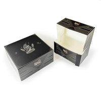Boîte d'emballage en papier de luxe avec logo personnalisé OEM, impression mate, matériaux recyclés de qualité supérieure, accessoires en ruban pour
