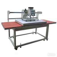 Presse à transfert thermique pneumatique double station grand format 100x80 pour une production DTF efficace de vêtements