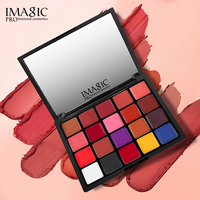 Palette de rouge à lèvres 20 teintes tendance finition mate veloutée longue durée et imperméable Utilisation multifonctionnelle Vegan et sans cruauté