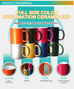 Tazas de Cerámica de 11 oz, Coloridas, Personalizables con Logotipo, Taza de Café de Cerámica para Regalo, Taza de Cerámica Publicitaria para Empresas - Product Image 3