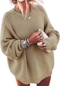 <span class=keywords><strong>Pull</strong></span> surdimensionné décontracté pour femmes avec logo en relief manches chauve-souris col montant <span class=keywords><strong>pull</strong></span> hauts <span class=keywords><strong>pull</strong></span> en tricot épais - Product Image 2