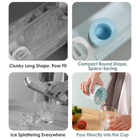 Moule à glaçons multi-niveaux créatif en silicone, coloré, pour usage domestique, à démoulage rapide, avec couvercle, pour la fabrication de glaçons sous pression