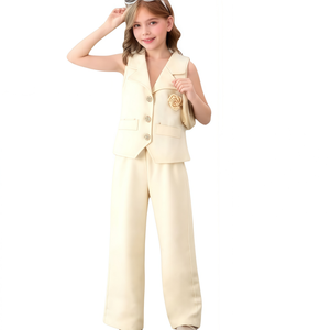 Abbigliamento Estivo per Bambina da <span class=keywords><strong>4</strong></span> a 6 <span class=keywords><strong>Anni</strong></span>, Set con Gilet Senza Maniche, Completo Multicolore per Bambini - Product Image 1