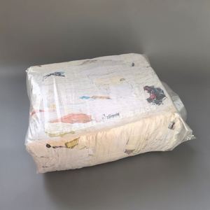 IMPA 232906 Trapos de algodón, caja de 5 lb, Trapos blancos impresos de camiseta, Paños de limpieza de algodón de alta calidad, Paños blancos para limpiar - Product Image 1