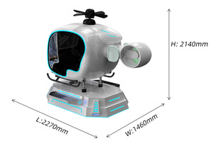 ระบบจำลองการบิน Vr,เครื่องบินนักบินจำลอง9d Vr เสมือนจริงเครื่องจำลองการหมุน - Product Image 6