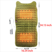 Coussin chauffant de bureau lavable et chaud Coussin de siège chauffant électrique à batterie rechargeable