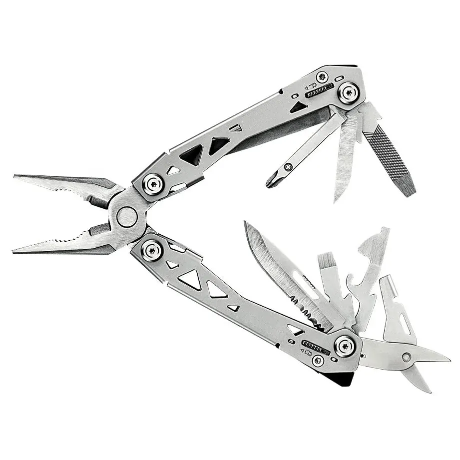 15 in 1 Customized Stainless steel multi function tool pliers tongs foldable jewelry tools