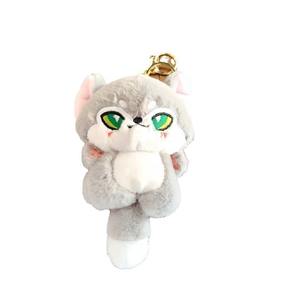 Muñeco de Peluche de <span class=keywords><strong>Coyote</strong></span> de <span class=keywords><strong>Dibujos</strong></span> <span class=keywords><strong>Animados</strong></span> Creativo y Lindo al por Mayor, Llavero de Peluche de Lobo - Product Image 1