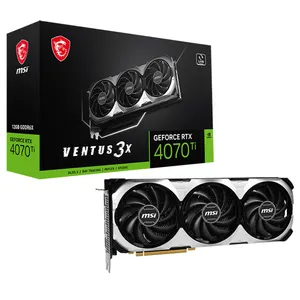 MSI GeForce RTX 4070 Ti VENTUS 3X 12G Graphics Card with 12GB GDDR6X 192 bit Memory 21 Gbps Memory Speed Video Card