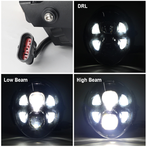 Faro Anteriore a LED per Harley Breakout, Luce Anteriore con Abbaglianti e Anabbaglianti per Harley <span class=keywords><strong>Davidson</strong></span> VRSCAW <span class=keywords><strong>V</strong></span>-<span class=keywords><strong>Rod</strong></span> 2002-2017 - Product Image 6