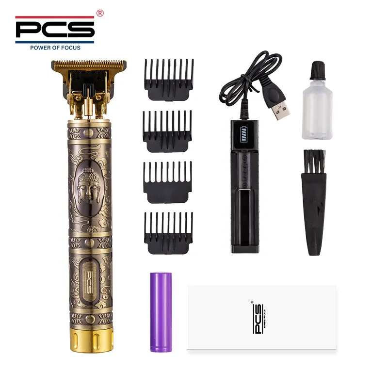 Hot Sale Zero-Cut Blade Buddha Head Heren Baard Trimmer Kapsel Lithiumbatterij 2 In 1 Elektrische Tondeuse Trimmer