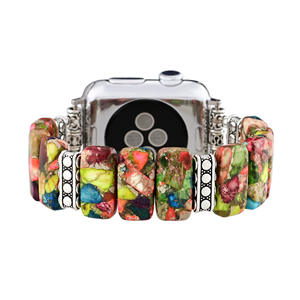 <span class=keywords><strong>Correa</strong></span> de pulsera estilo bohemio para <span class=keywords><strong>Apple</strong></span> <span class=keywords><strong>Watch</strong></span> Series 45mm 41mm, banda de <span class=keywords><strong>piedra</strong></span> colorida para IWatch 8 7 6 5 4 - Product Image 4