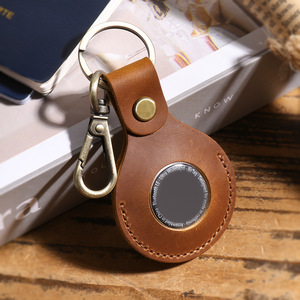 Étui en cuir véritable pour traceur GPS Apple, très vendu, pour traceurs Apple Airtag, housse de protection en cuir de vache pour Airtags - Product Image 3